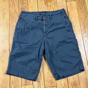 American Eagle Outfitters Mens Shorts Size 30 Flex Waist Flat Front Casual Blue